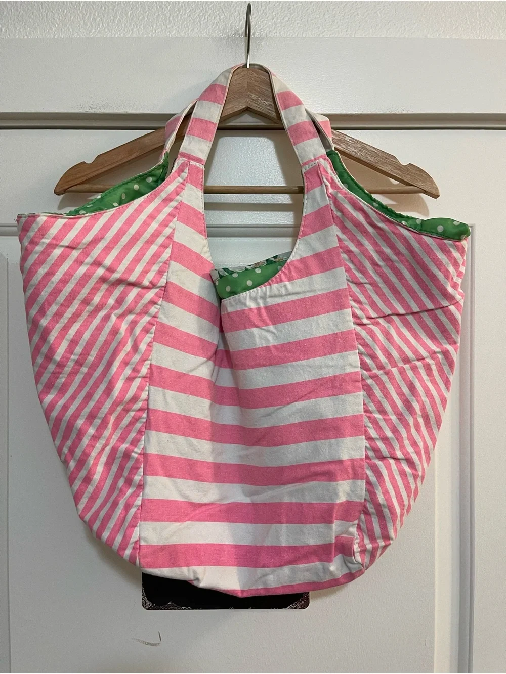 Y2K Victoria’s Secret Striped Reversible Tote Bag